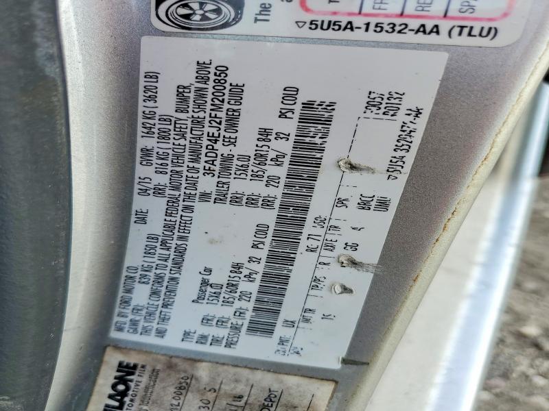48673256 :رقم المزاد ، 3FADP4EJ2FM200850 vin ، 2015 Ford Fiesta مزاد بيع