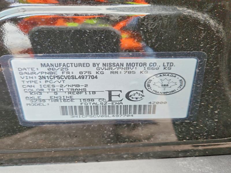 Продажа на аукционе авто 2025 Nissan Kicks Play, vin: 3N1CP5CV0SL497704, номер лота: 47926156