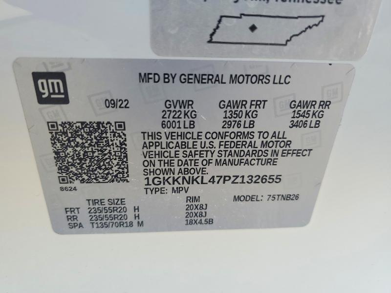 Aukcja sprzedaży 2023 Gmc Acadia, vin: 1GKKNKL47PZ132655, numer aukcji: 50107086