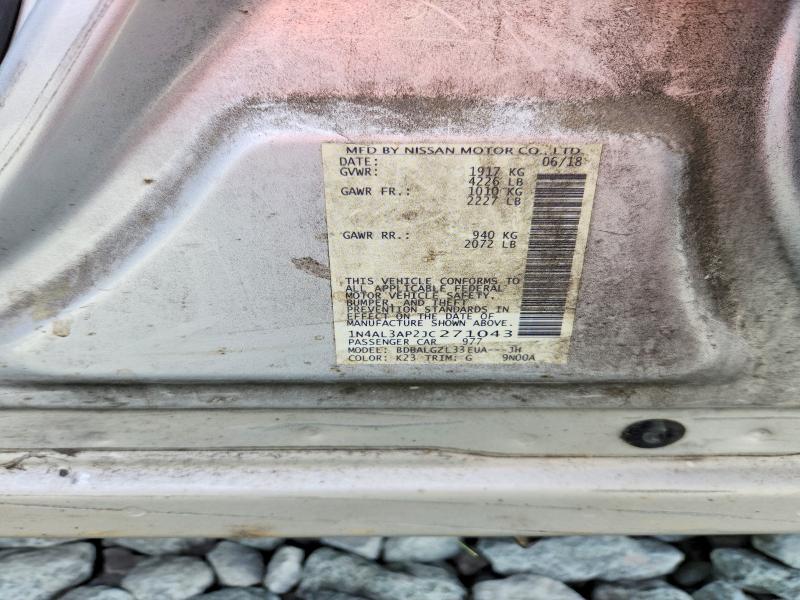 49306626 :رقم المزاد ، 1N4AL3AP2JC271043 vin ، 2018 Nissan Altima مزاد بيع