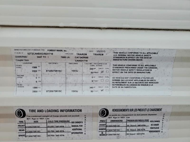 Продажа на аукционе авто 2012 Catalina Recreational Vehicle (rv), vin: 5ZT2CANBXGA021716, номер лота: 47972296