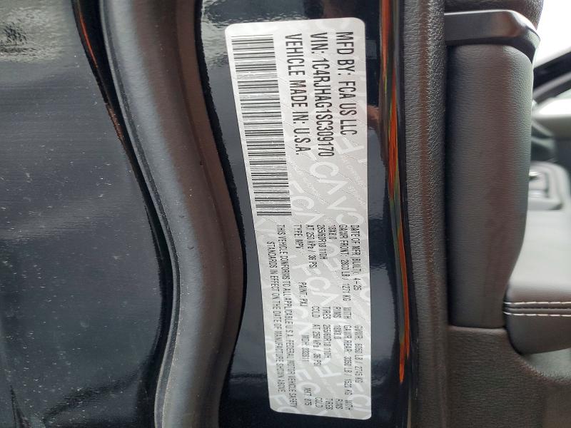 49549186 :رقم المزاد ، 1C4RJHAG1SC309170 vin ، 2025 Jeep Grand Cherokee مزاد بيع