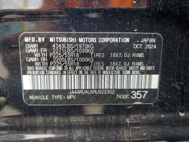 Продаж на аукціоні авто 2024 Mitsubishi Outlander Sport, vin: JA4ARUAUXRU022302, номер лоту: 49502146
