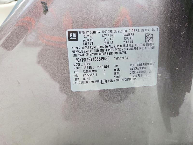 Продаж на аукціоні авто 2011 Cadillac Srx, vin: 3GYFNAEY1BS649330, номер лоту: 50115336