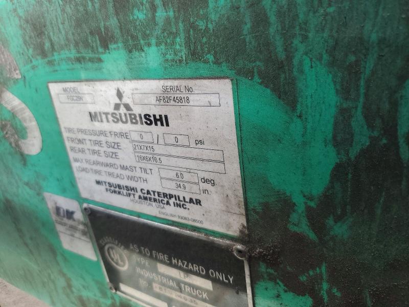 Aukcja sprzedaży 2018 Mitsubishi Fgc25n, vin: AF82F45818, numer aukcji: 52063576