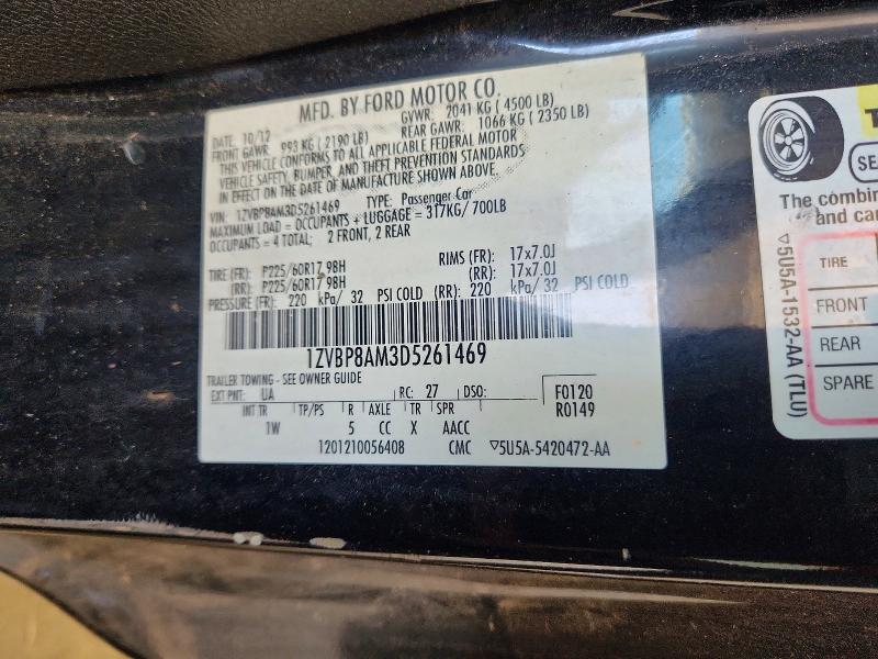 Aukcja sprzedaży 2013 Ford Mustang, vin: 1ZVBP8AM3D5261469, numer aukcji: 50759546