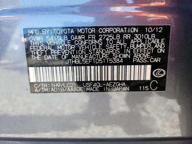 49401106 :رقم المزاد ، JTHBL5EF1D5115384 vin ، 2013 Lexus Ls مزاد بيع