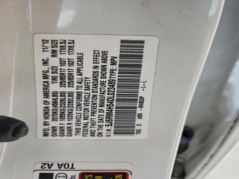 51609706 :رقم المزاد ، 5J6RM4H54DL023489 vin ، 2013 Honda Cr-v مزاد بيع