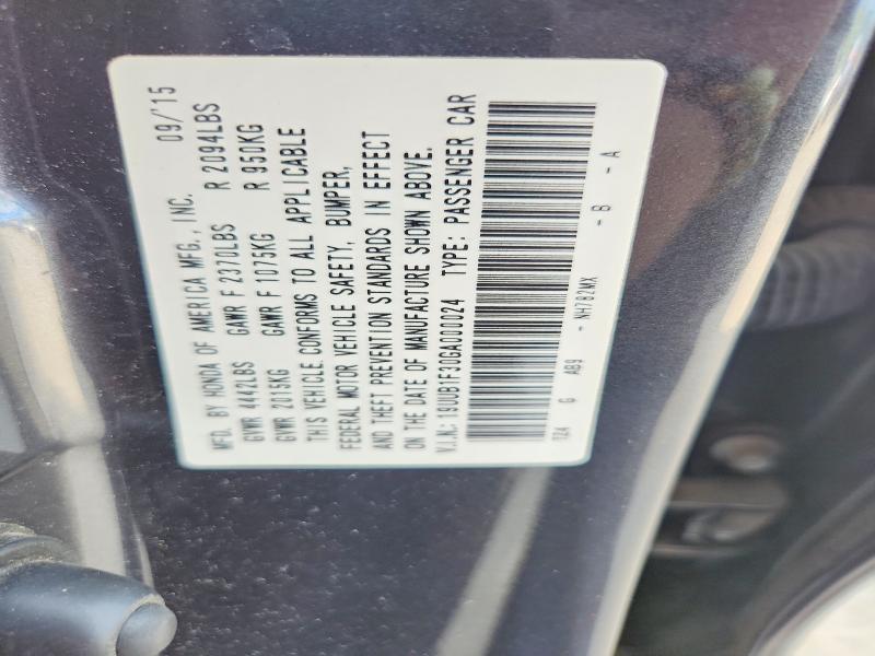 2016 Acura Tlx მანქანა იყიდება აუქციონზე, vin: 19UUB1F30GA000024, აუქციონის ნომერი: 49583416