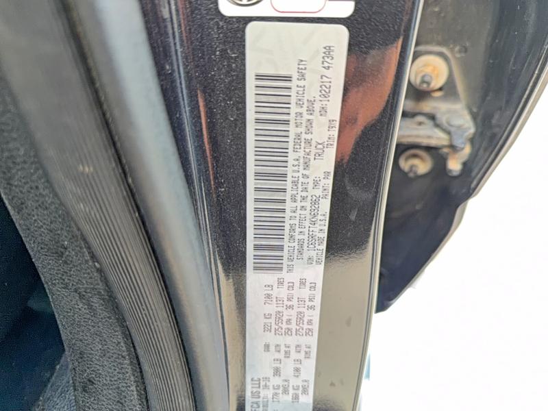 2019 Ram 1500 მანქანა იყიდება აუქციონზე, vin: 1C6SRFFT4KN692862, აუქციონის ნომერი: 50188346