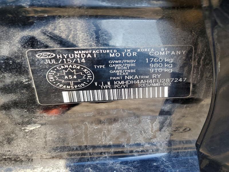 Aukcja sprzedaży 2015 Hyundai Elantra, vin: KMHDH4AH4FU287247, numer aukcji: 50301656