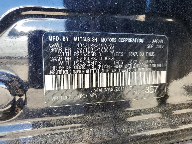 Aukcja sprzedaży 2018 Mitsubishi Outlander Sport, vin: JA4AP3AW9JZ011087, numer aukcji: 49430276