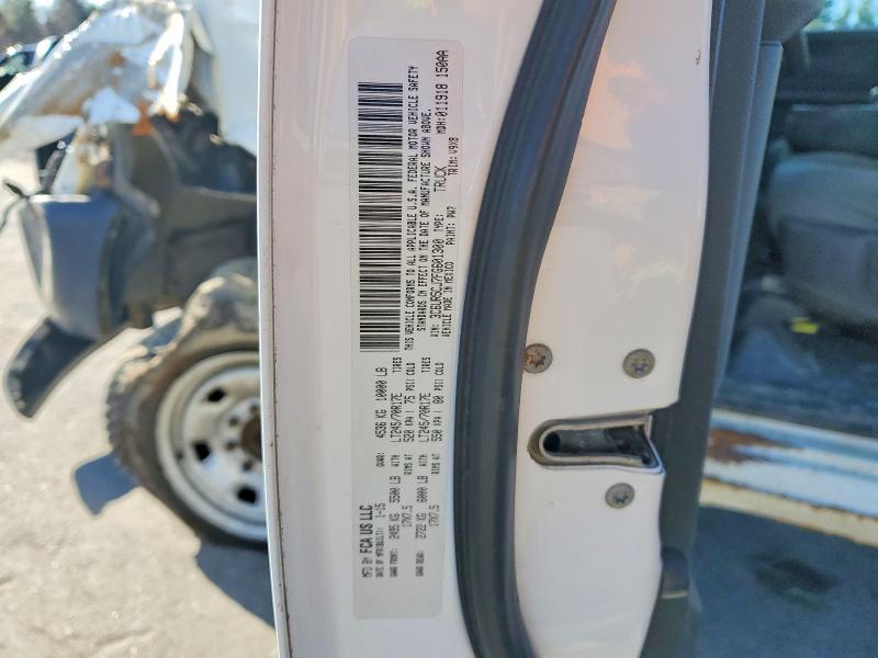 50835826 :رقم المزاد ، 3C6UR5CJ7FG601300 vin ، 2015 Ram 2500 مزاد بيع
