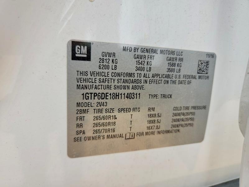 Продаж на аукціоні авто 2017 Gmc Canyon, vin: 1GTP6DE18H1140311, номер лоту: 51653756