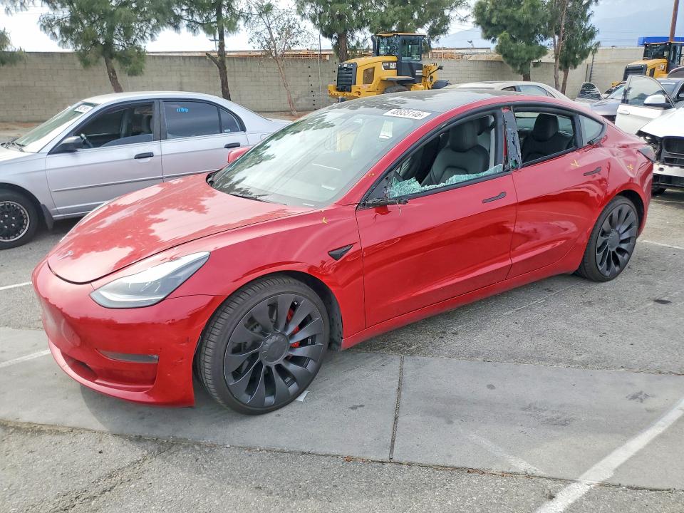 48935146 :رقم المزاد ، 5YJ3E1EC3NF137434 vin ، 2022 Tesla Model 3 مزاد بيع
