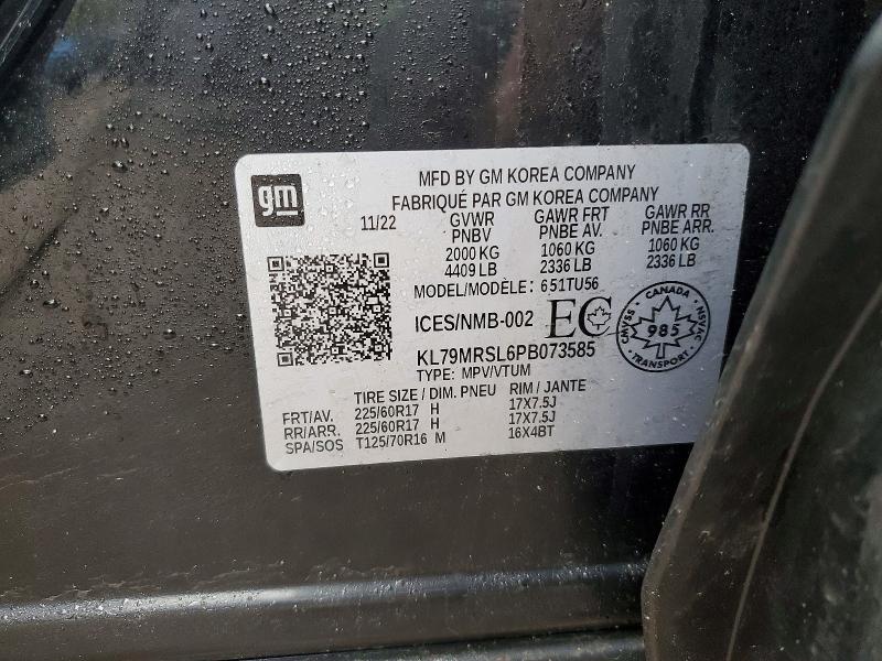 Продаж на аукціоні авто 2023 Chevrolet Trailblazer, vin: KL79MRSL6PB073585, номер лоту: 49886706