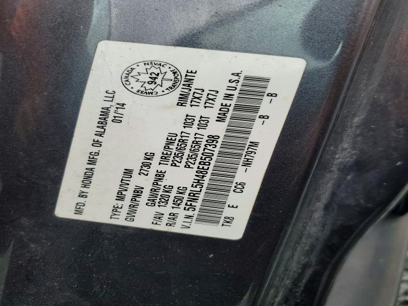 Aukcja sprzedaży 2014 Honda Odyssey, vin: 5FNRL5H48EB507398, numer aukcji: 51188366
