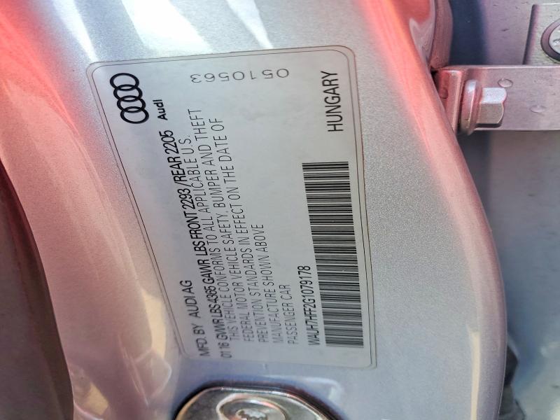 Aukcja sprzedaży 2016 Audi A3, vin: WAUH7HFF2G1079178, numer aukcji: 49775616
