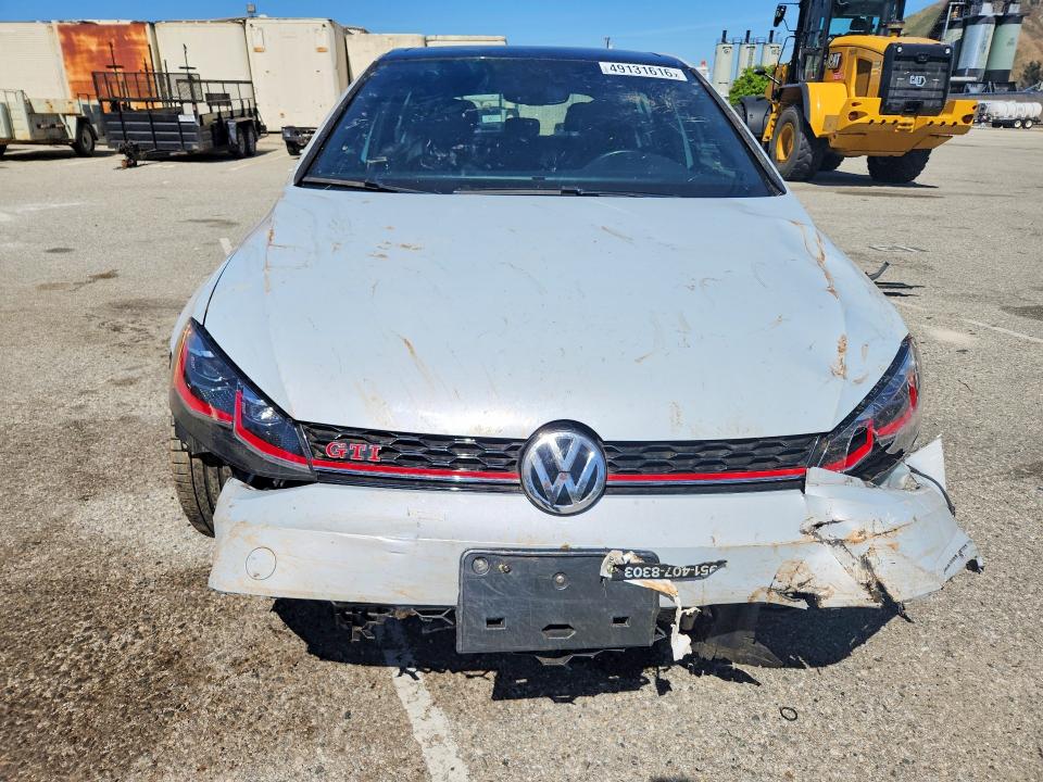 49131616 :رقم المزاد ، 3VW6T7AU0KM035937 vin ، 2019 Volkswagen Gti مزاد بيع