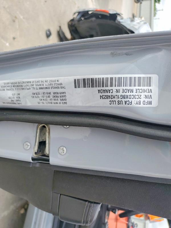 50353966 :رقم المزاد ، 2C3CDXBG1LH248234 vin ، 2020 Dodge Charger مزاد بيع