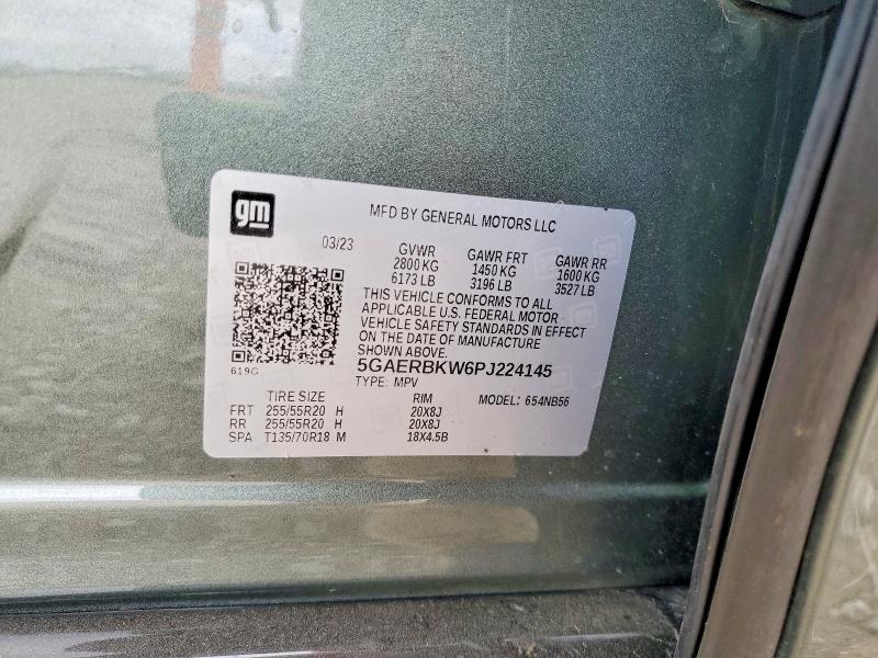 2023 Buick Enclave მანქანა იყიდება აუქციონზე, vin: 5GAERBKW6PJ224145, აუქციონის ნომერი: 49612786