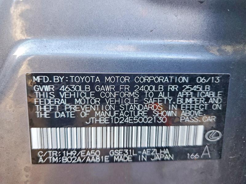 Продажа на аукционе авто 2014 Lexus Is 350, vin: JTHBE1D24E5002130, номер лота: 49839656