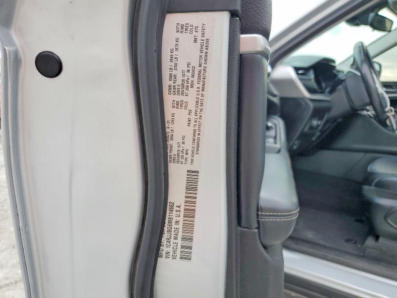 48710826 :رقم المزاد ، 1C4RJJBG6M8114662 vin ، 2021 Jeep Grand Cherokee مزاد بيع