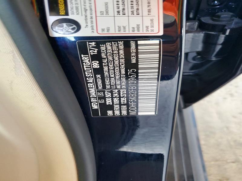 Продажа на аукционе авто 2015 Mercedes-benz E, vin: WDDHF5KB2FB139675, номер лота: 51529976