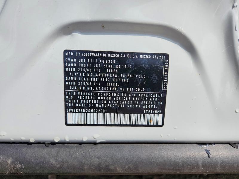 Aukcja sprzedaży 2025 Volkswagen Tiguan, vin: 3VVBR7RM2SM022001, numer aukcji: 48388536