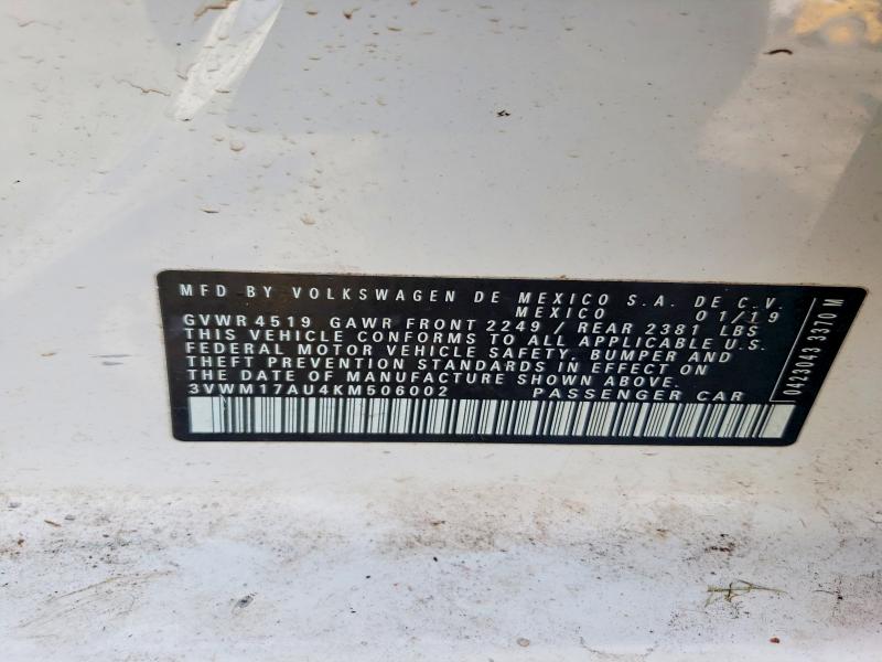 Продаж на аукціоні авто 2019 Volkswagen Golf Alltrack, vin: 3VWM17AU4KM506002, номер лоту: 48779686