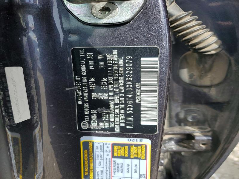 Auction sale of the 2019 Kia Optima, vin: 5XXGT4L3XKG329079, lot number: 49296916