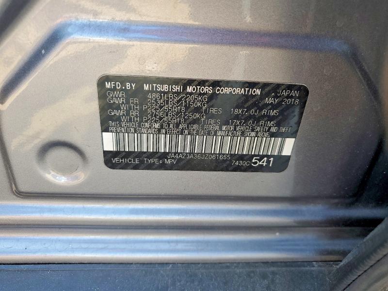Aukcja sprzedaży 2018 Mitsubishi Outlander, vin: JA4AZ3A36JZ061655, numer aukcji: 51412806