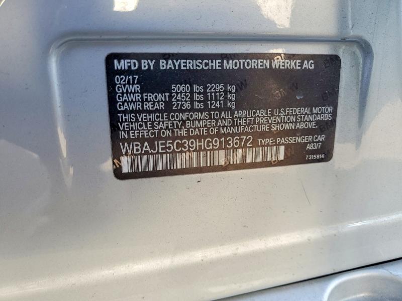 Продаж на аукціоні авто 2017 Bmw 540, vin: WBAJE5C39HG913672, номер лоту: 51798286
