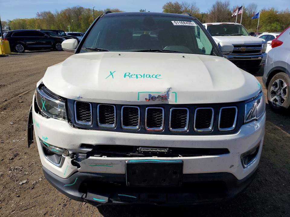 Aukcja sprzedaży 2018 Jeep Compass, vin: 3C4NJDCB2JT163308, numer aukcji: 51168426