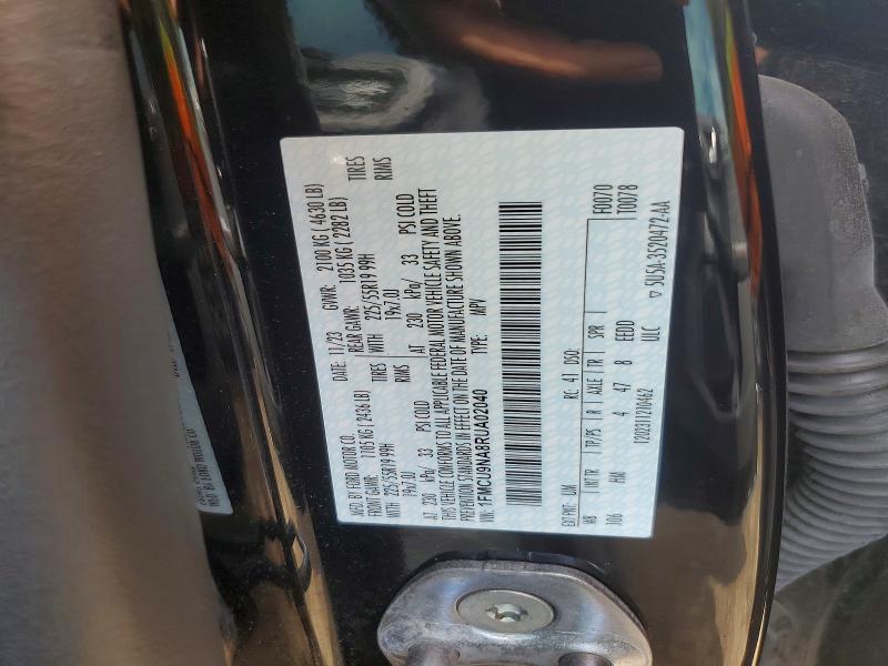 50233446 :رقم المزاد ، 1FMCU9NA8RUA02040 vin ، 2024 Ford Escape مزاد بيع
