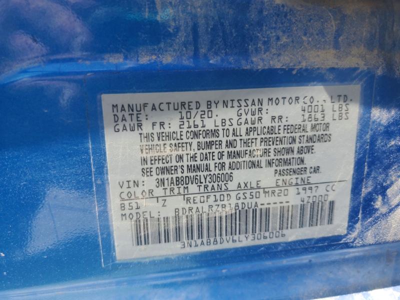 Продаж на аукціоні авто 2020 Nissan Sentra, vin: 3N1AB8DV6LY306006, номер лоту: 50140466
