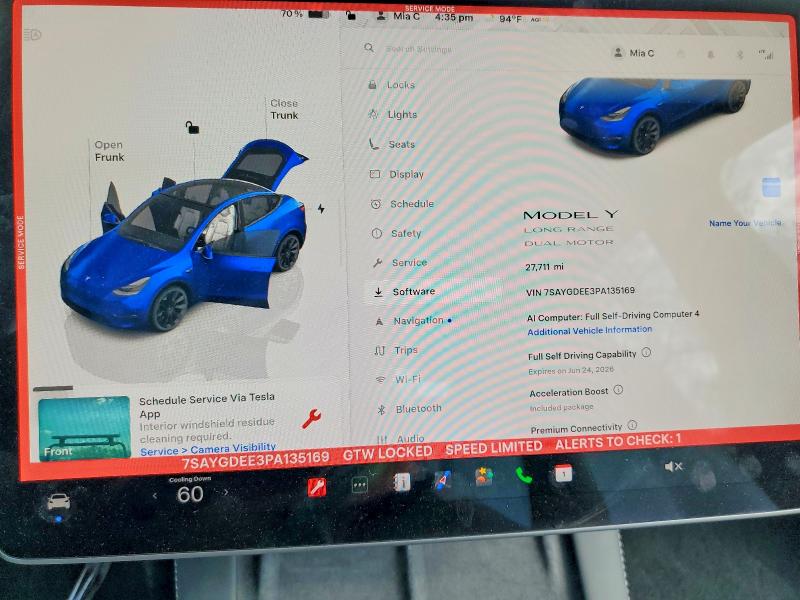 Продажа на аукционе авто 2023 Tesla Model Y, vin: 7SAYGDEE3PA135169, номер лота: 48224236