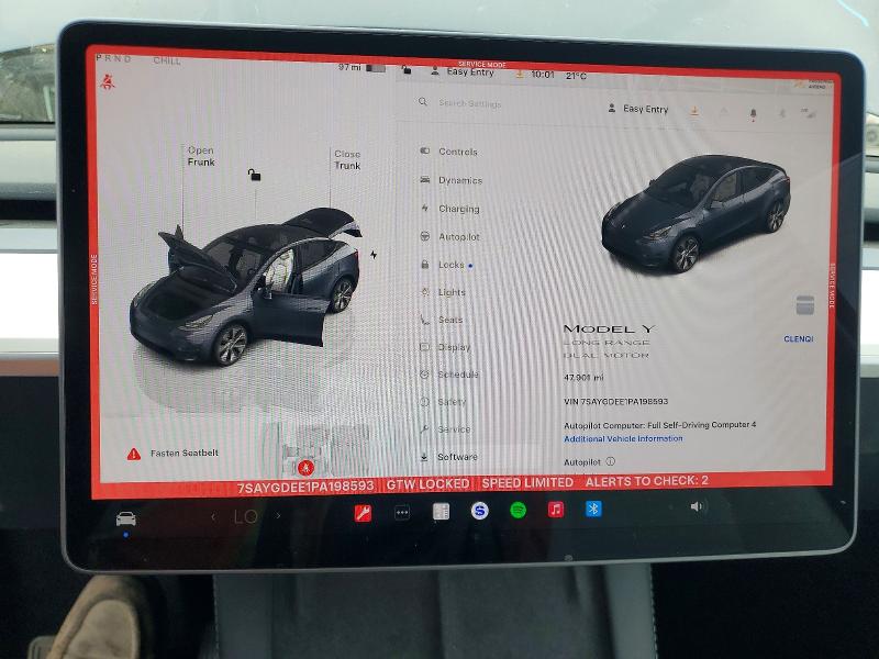 Продаж на аукціоні авто 2023 Tesla Model Y, vin: 7SAYGDEE1PA198593, номер лоту: 48937886