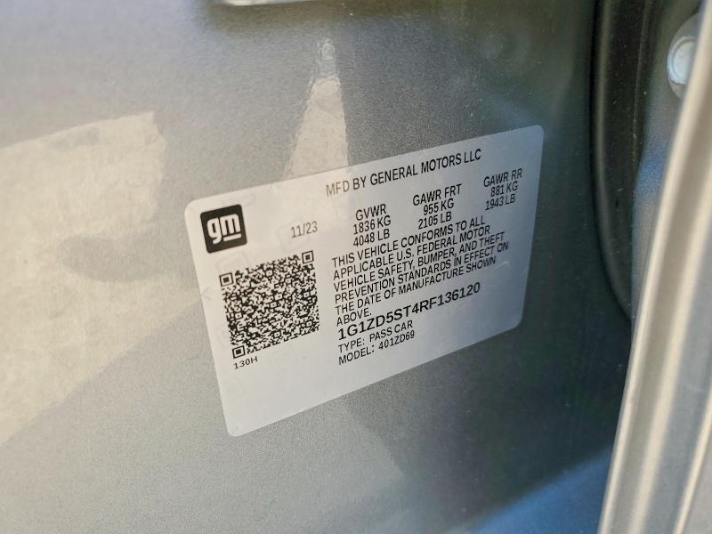 Продажа на аукционе авто 2024 Chevrolet Malibu, vin: 1G1ZD5ST4RF136120, номер лота: 49131106
