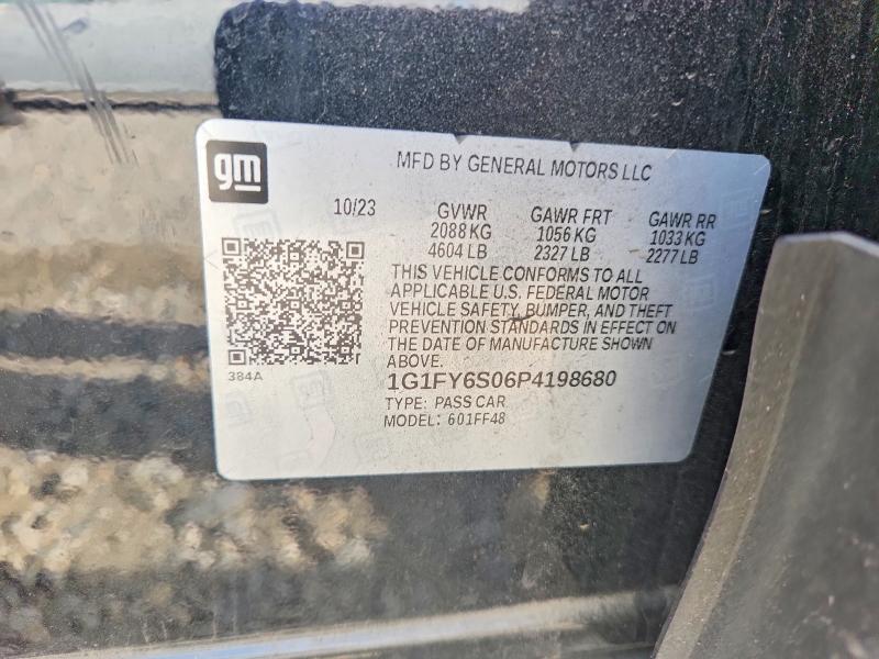 Aukcja sprzedaży 2023 Chevrolet Bolt Euv, vin: 1G1FY6S06P4198680, numer aukcji: 51560146