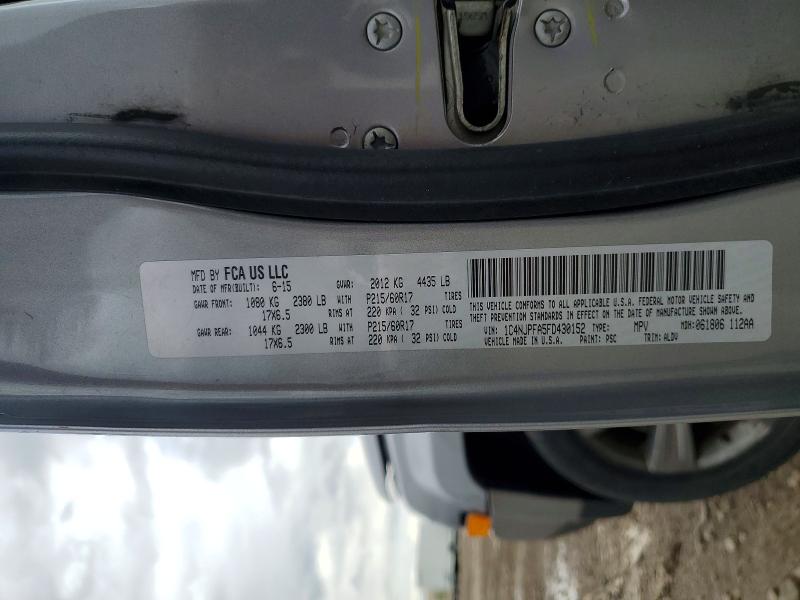 Продаж на аукціоні авто 2015 Jeep Patriot, vin: 1C4NJPFA5FD430152, номер лоту: 51637076