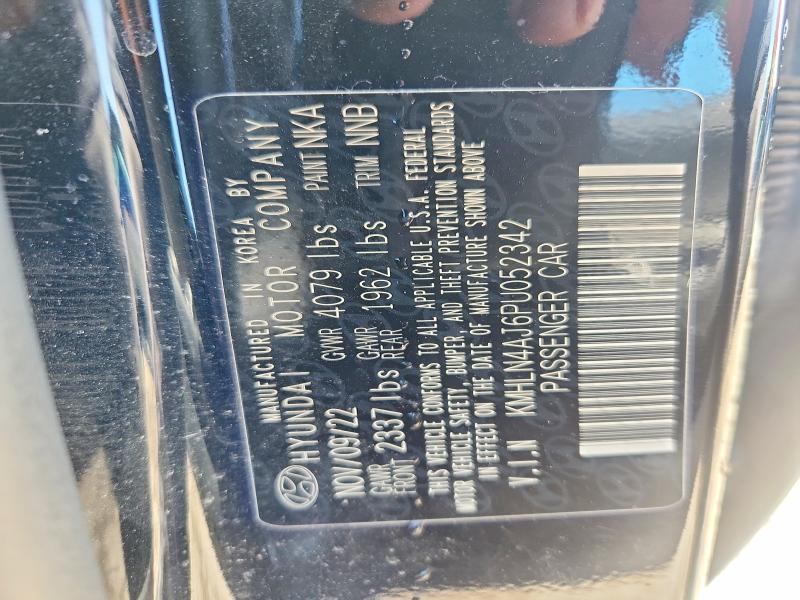 2023 Hyundai Elantra Hybrid მანქანა იყიდება აუქციონზე, vin: KMHLN4AJ6PU052342, აუქციონის ნომერი: 48131096