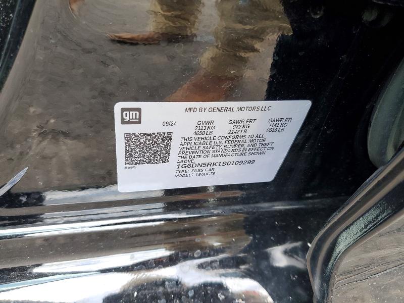 2025 Cadillac Ct5 მანქანა იყიდება აუქციონზე, vin: 1G6DN5RK1S0109299, აუქციონის ნომერი: 50184276