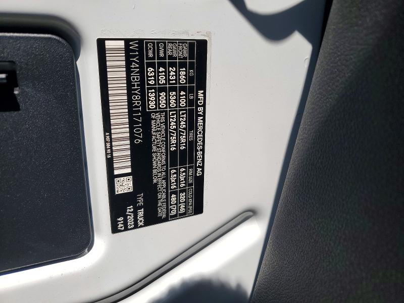 Продажа на аукционе авто 2024 Mercedes-benz Sprinter, vin: W1Y4NBHY8RT171076, номер лота: 48976546