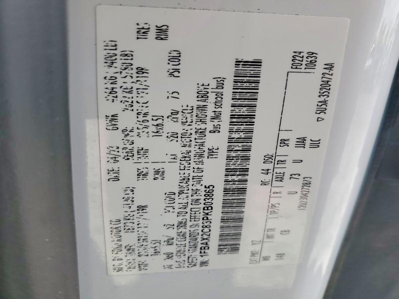 Продажа на аукционе авто 2023 Ford Transit, vin: 1FBAX2C83PKB03865, номер лота: 48942106