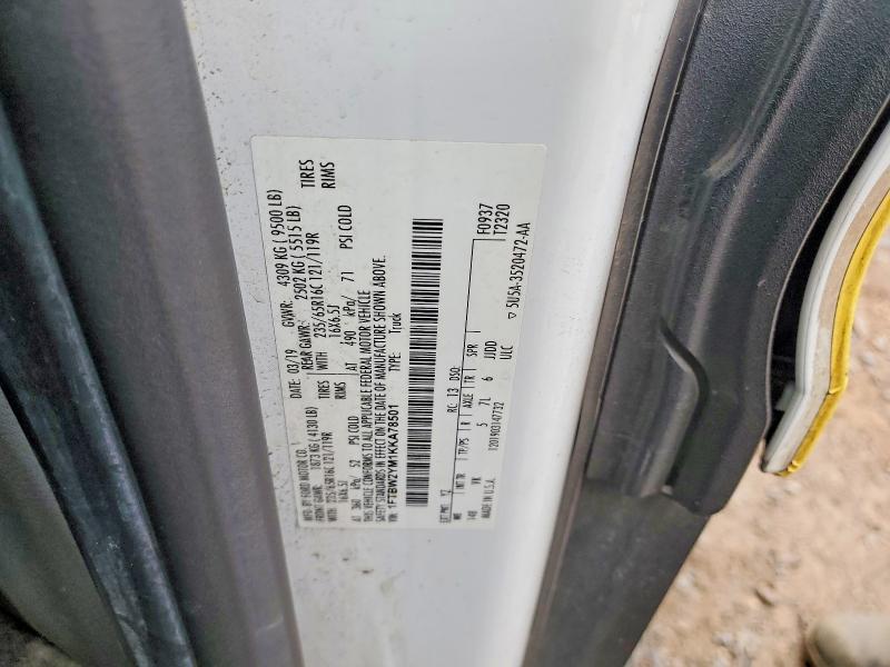 2019 Ford Transit მანქანა იყიდება აუქციონზე, vin: 1FTBW2YM1KKA78501, აუქციონის ნომერი: 51135756