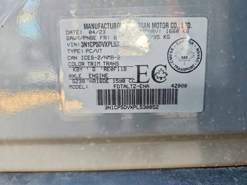 Продаж на аукціоні авто 2023 Nissan Kicks, vin: 3N1CP5DVXPL530052, номер лоту: 50926636