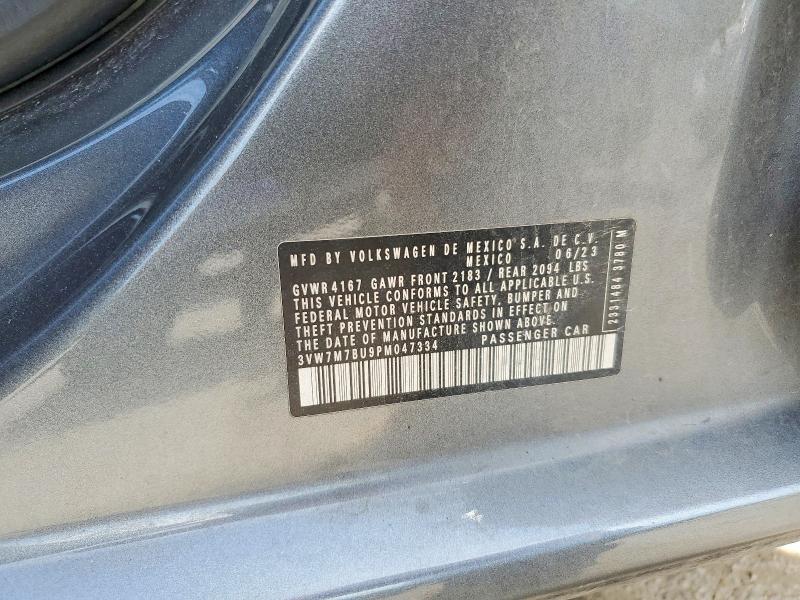 Aukcja sprzedaży 2023 Volkswagen Jetta, vin: 3VW7M7BU9PM047334, numer aukcji: 49143566