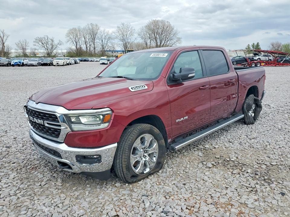 2022 Ram 1500 მანქანა იყიდება აუქციონზე, vin: 1C6SRFFT6NN354433, აუქციონის ნომერი: 49386176