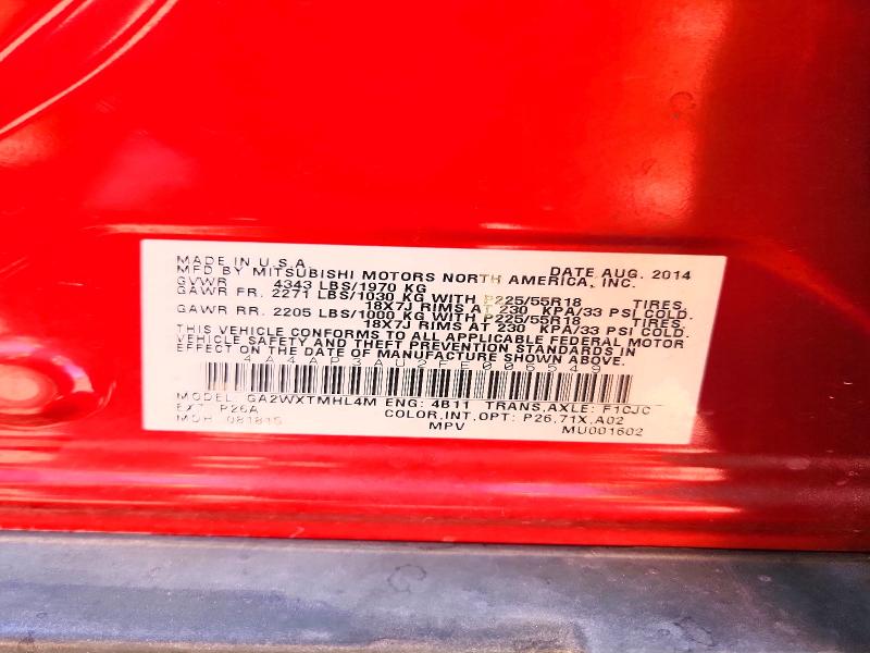 Aukcja sprzedaży 2015 Mitsubishi Outlander Sport, vin: 4A4AP3AU2FE006549, numer aukcji: 50607906